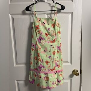 Lilly Pulitzer Vibrant Floral Print Dress